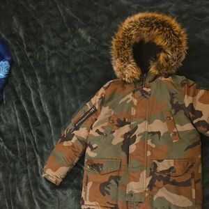 Polo by Ralph Lauren Orange and Brown Parka